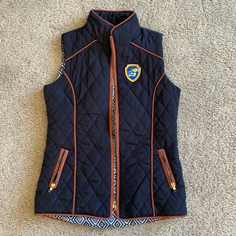 KU vest. Gameday. Size small. Black. Brand new, never worn.